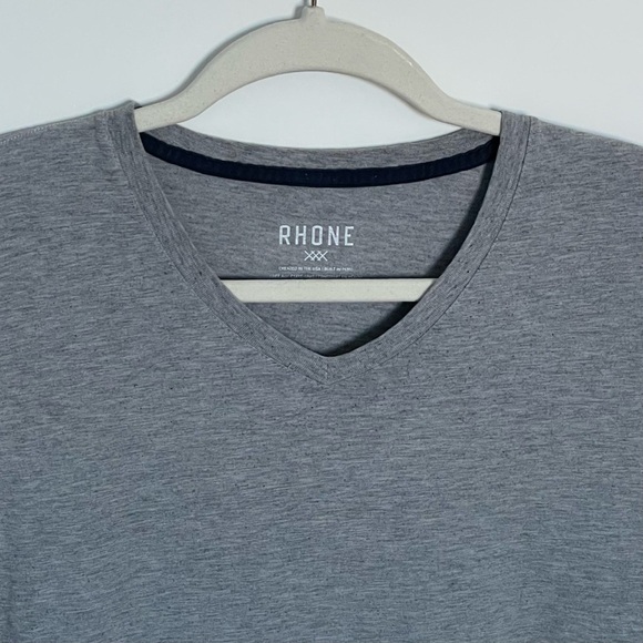 Rhône Element V-Neck Tee Lightweight Everyday Cotton T-Shirt 35292 - Picture 3 of 12